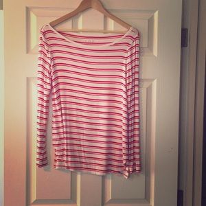 Loft boatneck L/S striped T. Sz S
